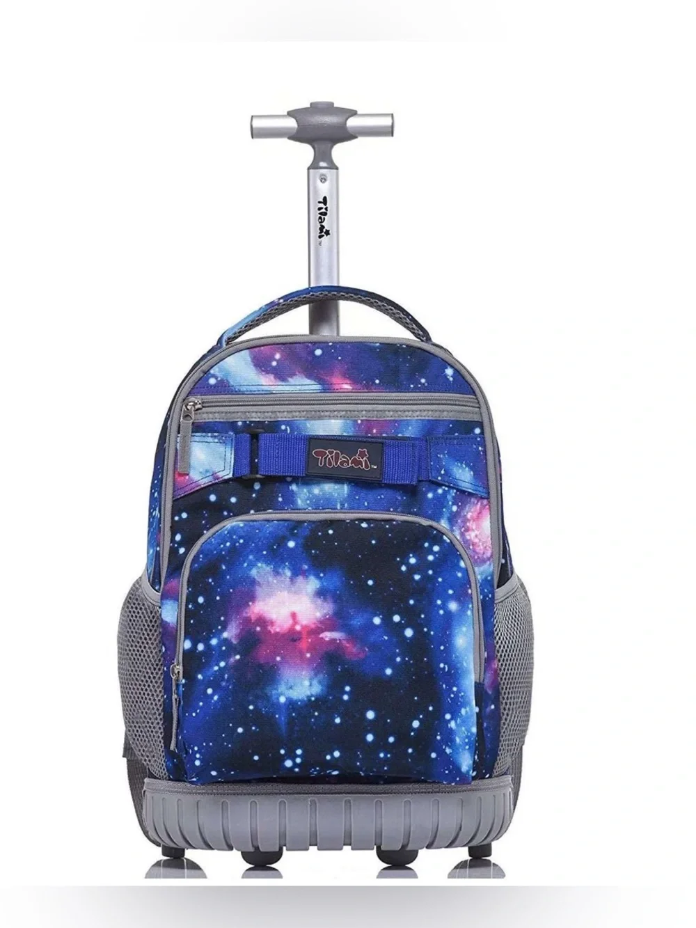 Tilami Deep Blue Galaxy Rolling Backpack 19 inch - pre owned condition